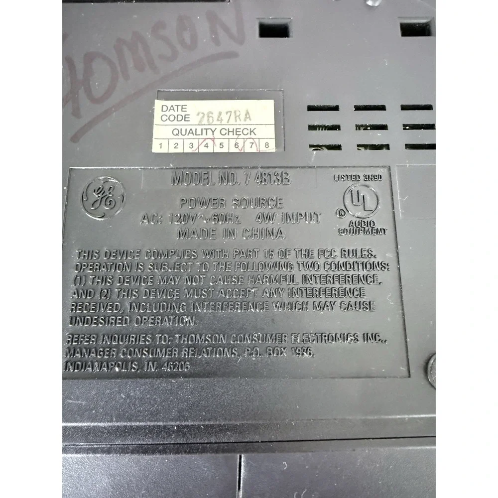 El General ge alarm